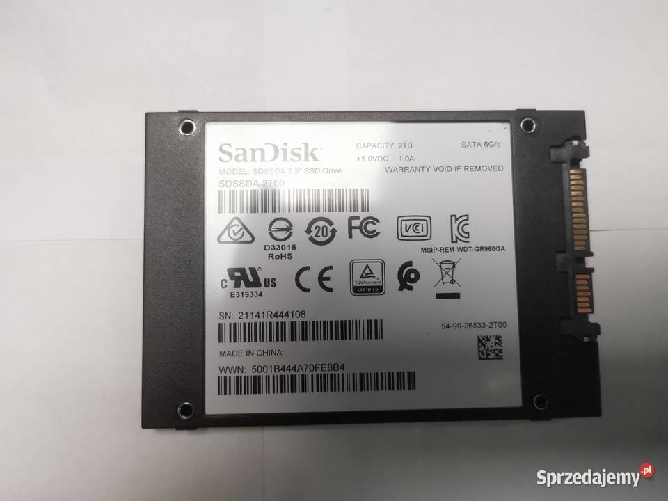 Dysk SSD San disk Plus 2TB Inczew