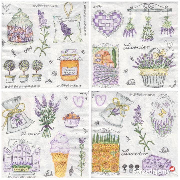 Dekupaż decoupage serwetki kwiaty łąz Skarżysko-Kamienna sprzedam