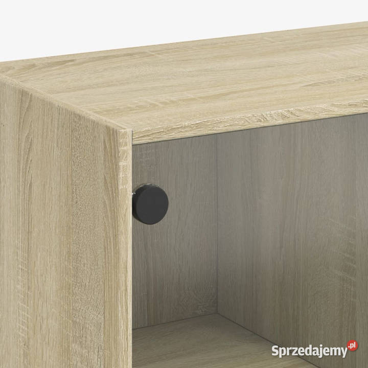 Biblioteczka z drzwiczkami dąb sonoma 136x37x142 Warszawa