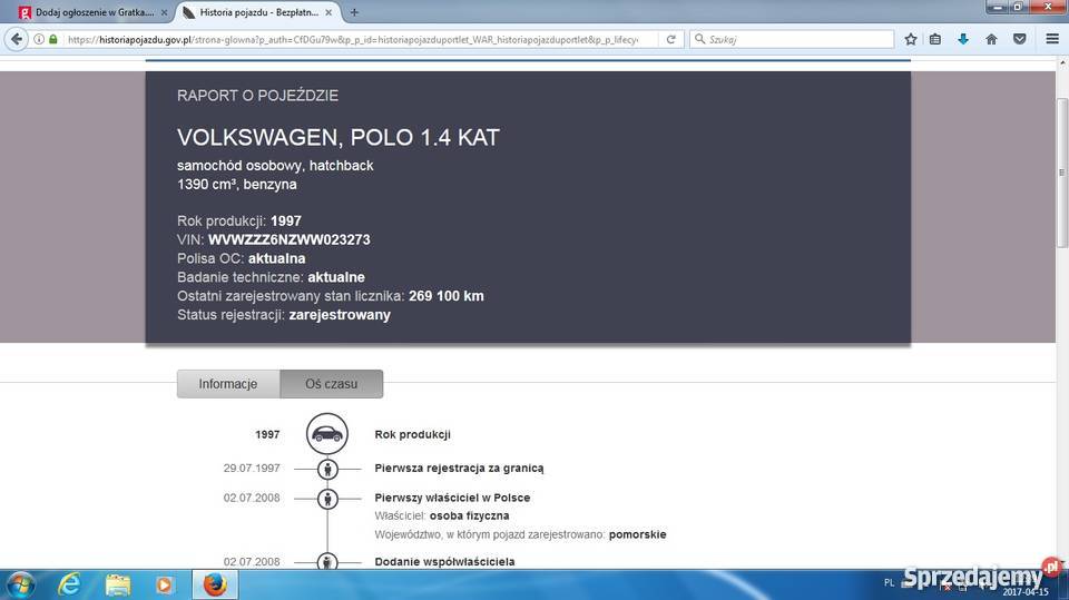 Volkswagen Polo III stan lifcie centralny zamek Grudziądz