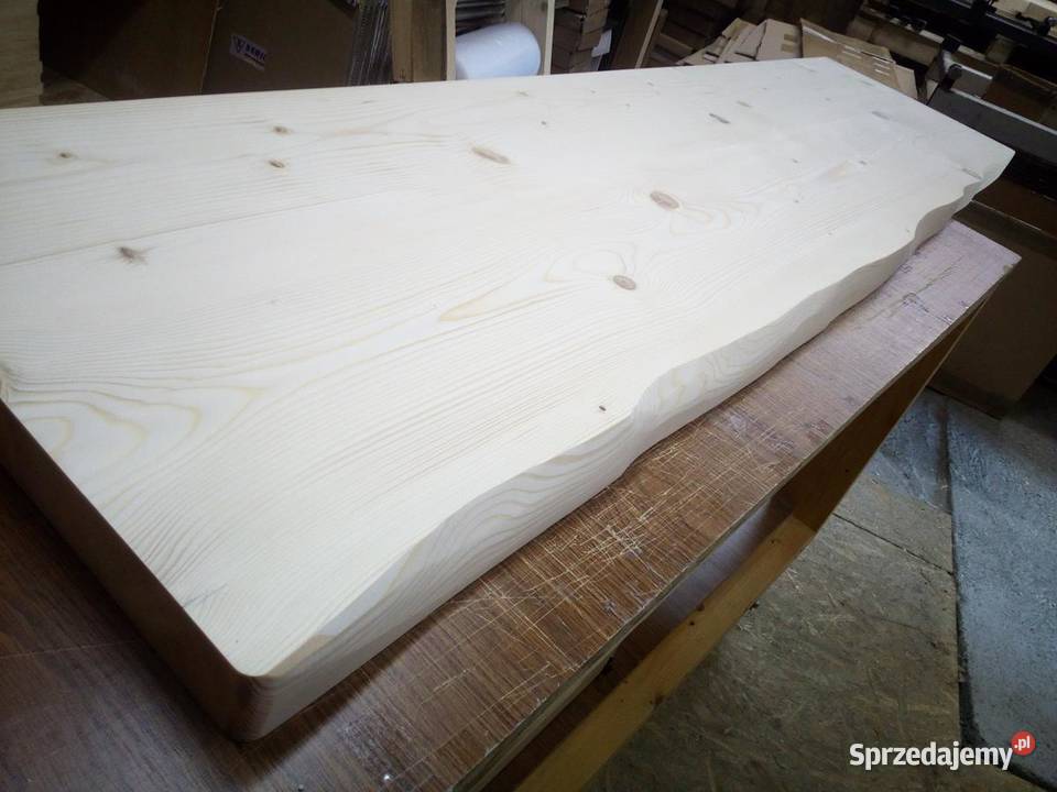 parapety drewniane półki z drewna blaty klejone małopolskie Roczyny