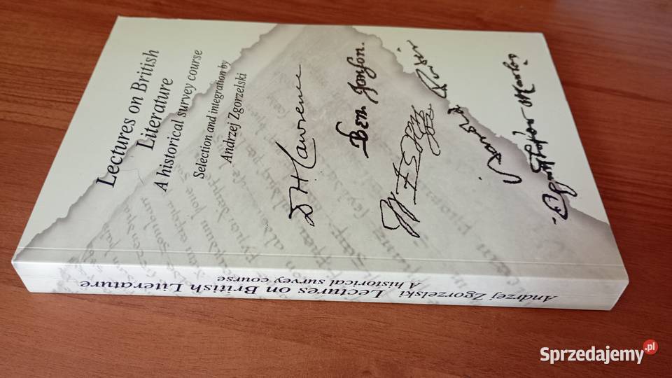 Lectures on British literature a historical studia Kultura i Rozrywka Gdańsk