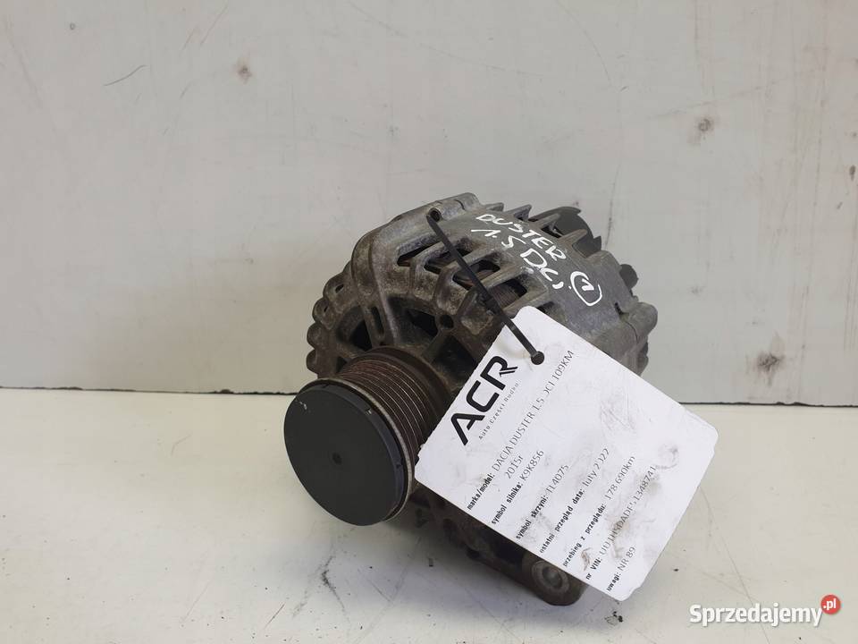 Dacia Duster 15 DCi ALTERNATOR 231005770R lubelskie Janów