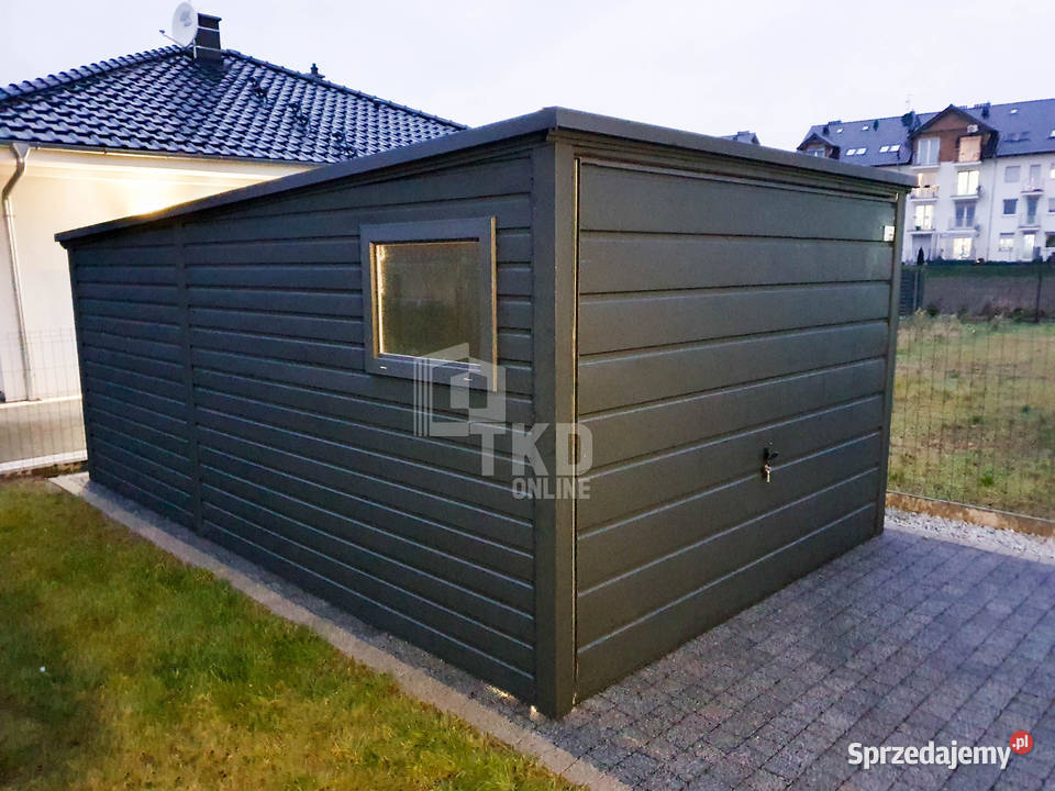 Garaż Blaszany 3x5 Brama uchylna okno Antracyt Jastrzębie-Zdrój sprzedam