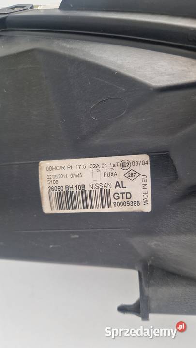 NISSAN NOTE LAMPA PRZÓD PRZEDNIA LEWA EUROPA Słowikowo sprzedam
