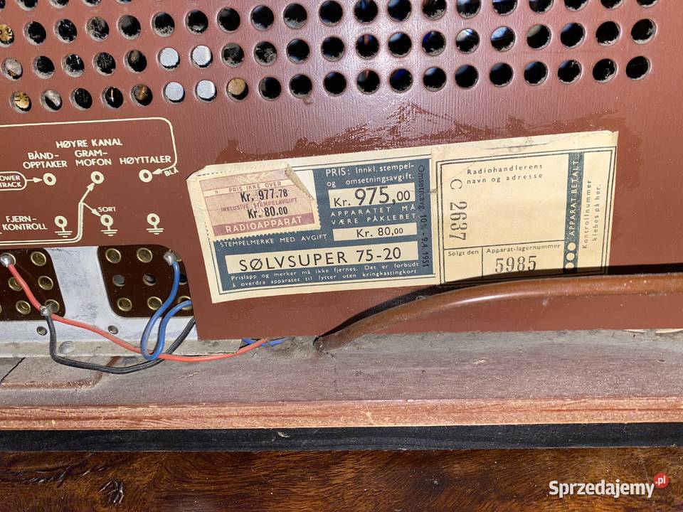 Radio Tandberg Solvsuper 75 Nie Sansui Onkyo Chełm