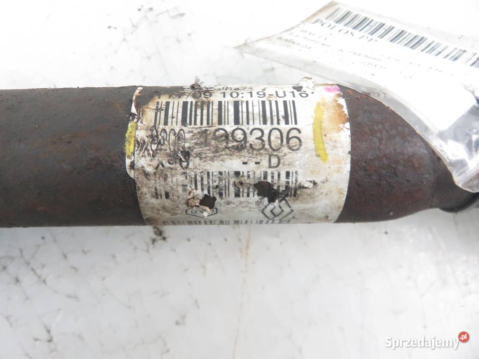 PÓŁOŚ PRAWA PRZEDNIA DACIA LOGAN MCV 16