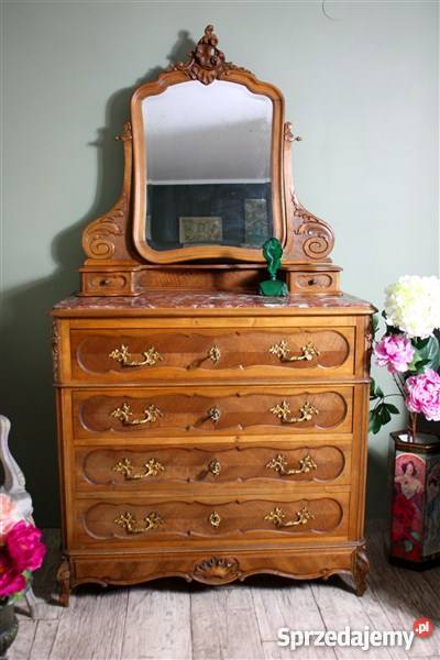Francuska komoda toaletka z rocaille