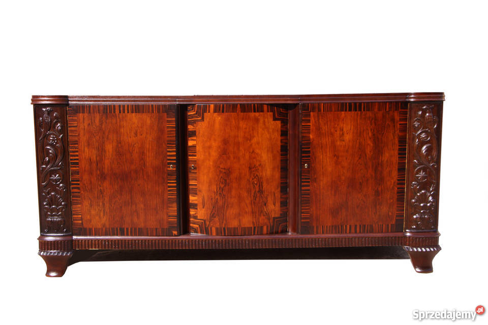 ART DECO bufet komoda z 1930 roku dąb heban Wrocław