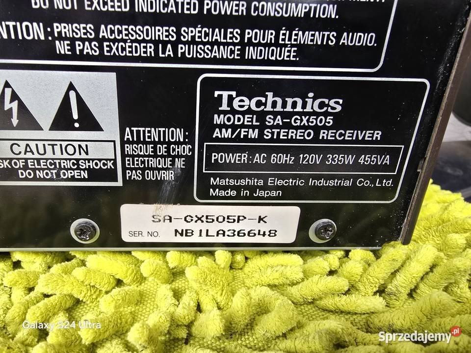 amplituner technics sagx505 120v Amplitunery