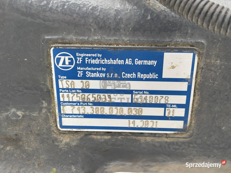 Fendt 720 724 ZF TSA 20 TSA20 Układ Planetarny