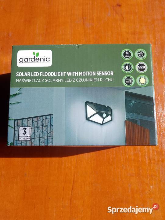 Naświetlacz solarny LED z czujnikiem ruchu Czujniki Myślenice