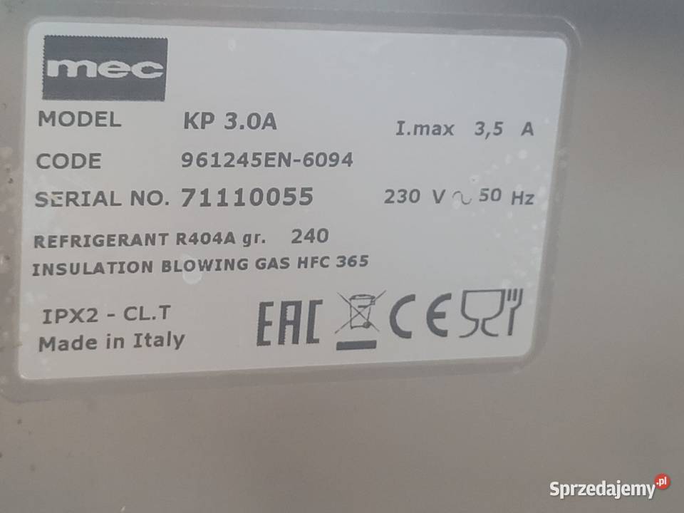 Kostkarka gastronomiczna włoskiej firmy MEC Racibórz