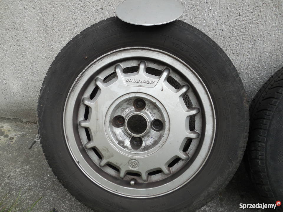 FELGI ALUMINIOWE Z OPONAMI LETNIMI VW GOLF II Volkswagen (oryginalne) Częstochowa