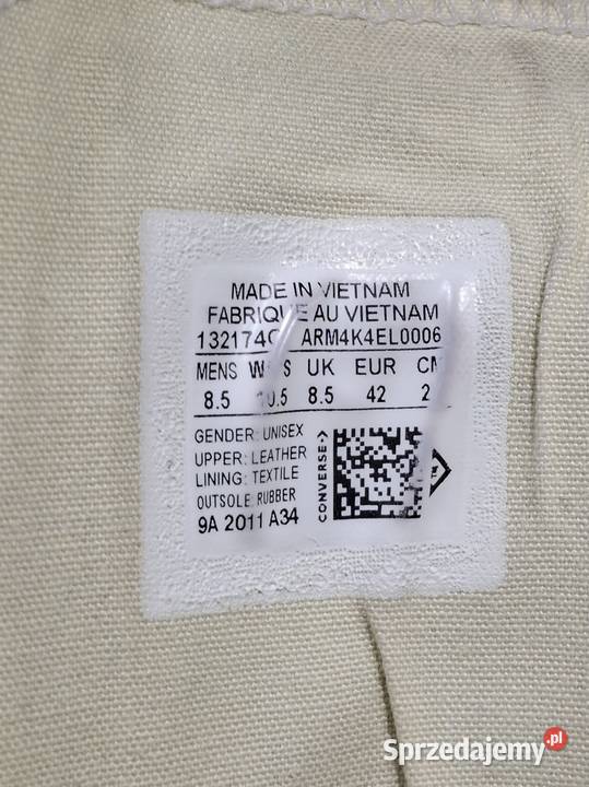 Converse 42 All Star skórzane trampki czarne Sportowe Kraków sprzedam