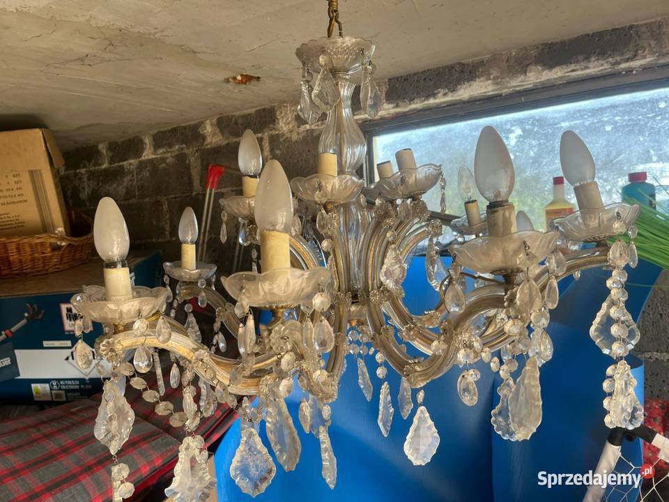 Żyrandol zabytkowy tanio Kraków sprzedam