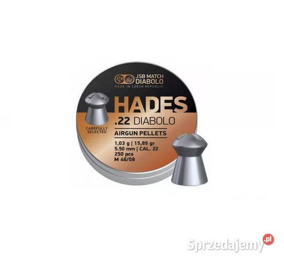 10x Śrut Diabolo JSB Hades 55mm 500 Przyłęki
