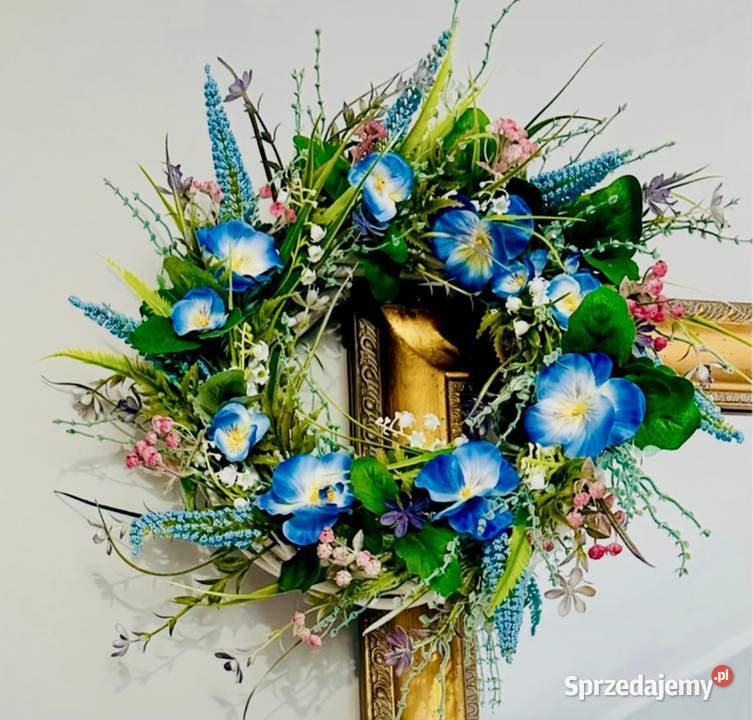 Wianek na drzwi Sielski Handmade wielokolorowy Przysucha