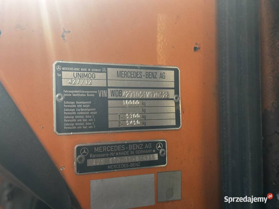 Mercedes Benz Unimog 427 U1600 ciągnik rolniczy 156KM Pozostałe Lublin