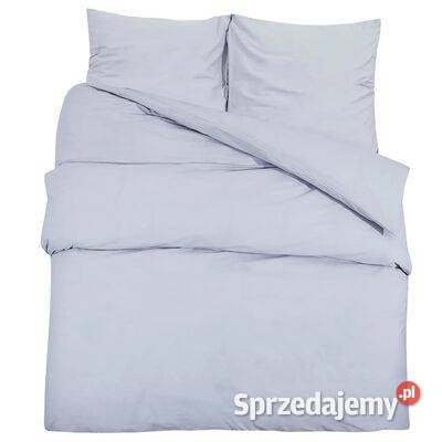 vidaXL Zestaw pościeli szary 140x200 mazowieckie Warszawa