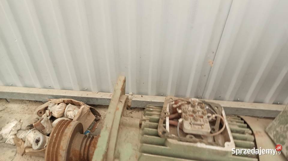 silnik 22 kW kołnierzowy z kołem pasowym płyta lubuskie Kłodawa