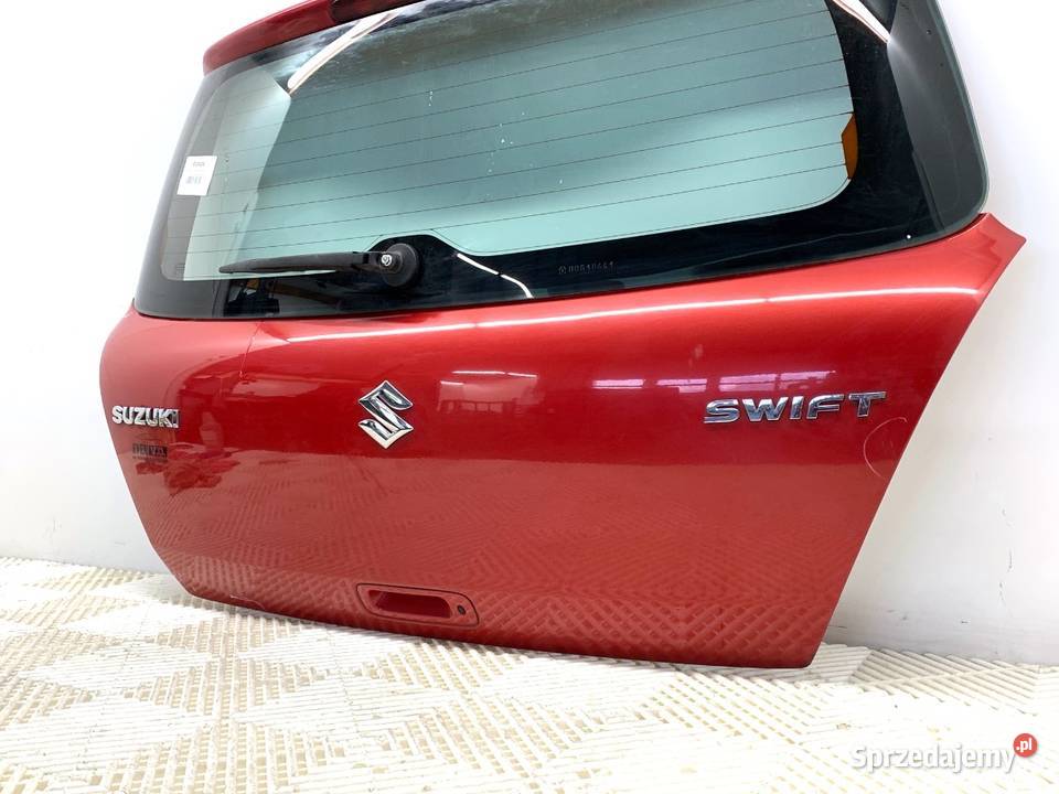 KLAPA TYŁ SUZUKI SWIFT III Hatchback Supreme Red osobowe