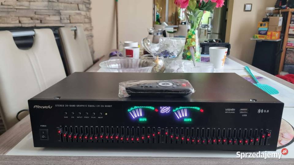 Korektor 40 pasm 2x20Band Bluetooth USB EQ 666BT Warta