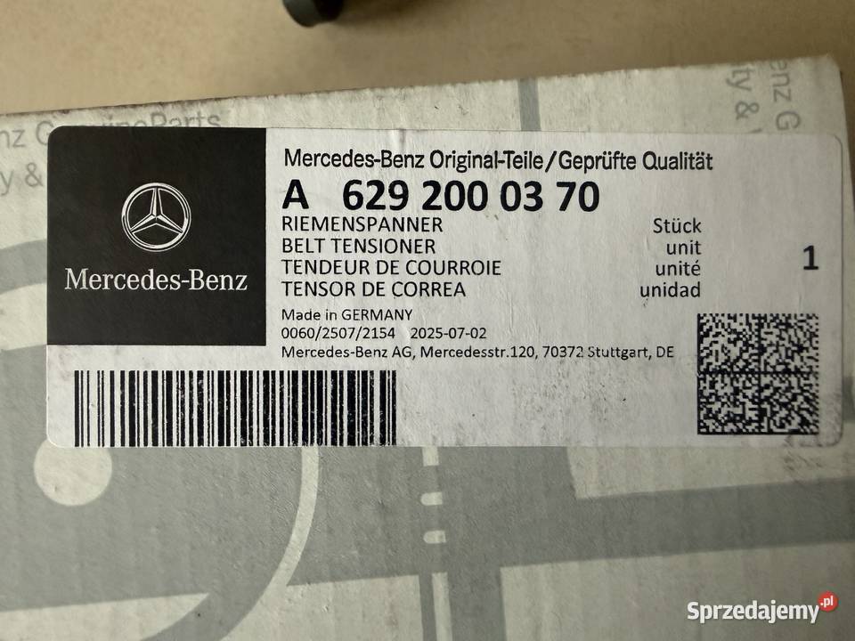 Napinacz paska wieloklinowego ORYGINAŁ MERCEDES Chwaszczyno