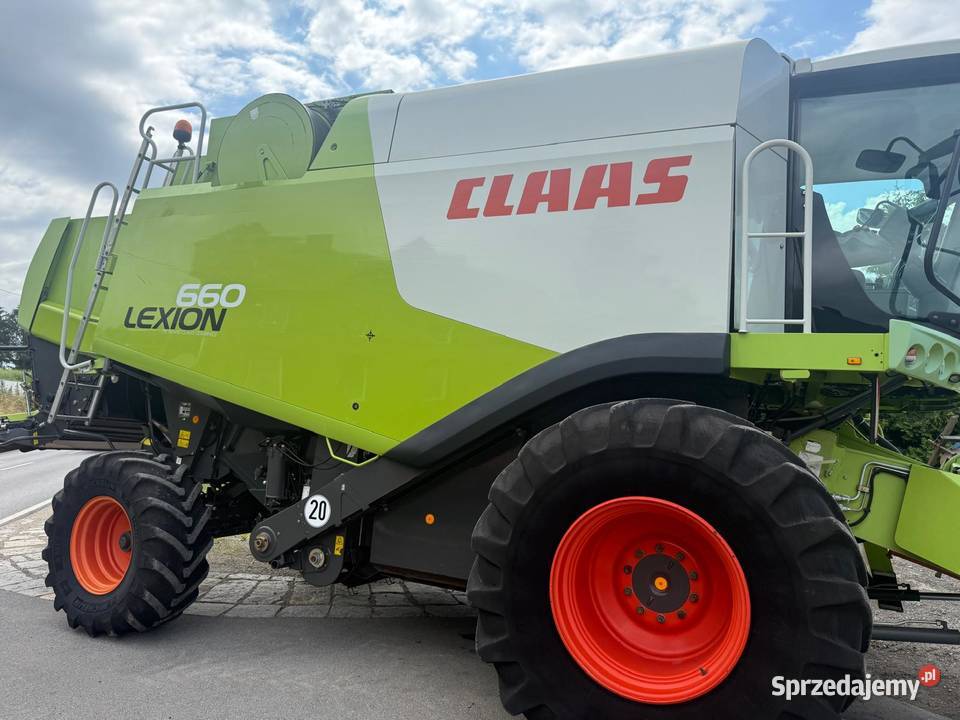 Kombajn zbożowy Claas Lexion 660 heder V750 pro Nowa Ruda