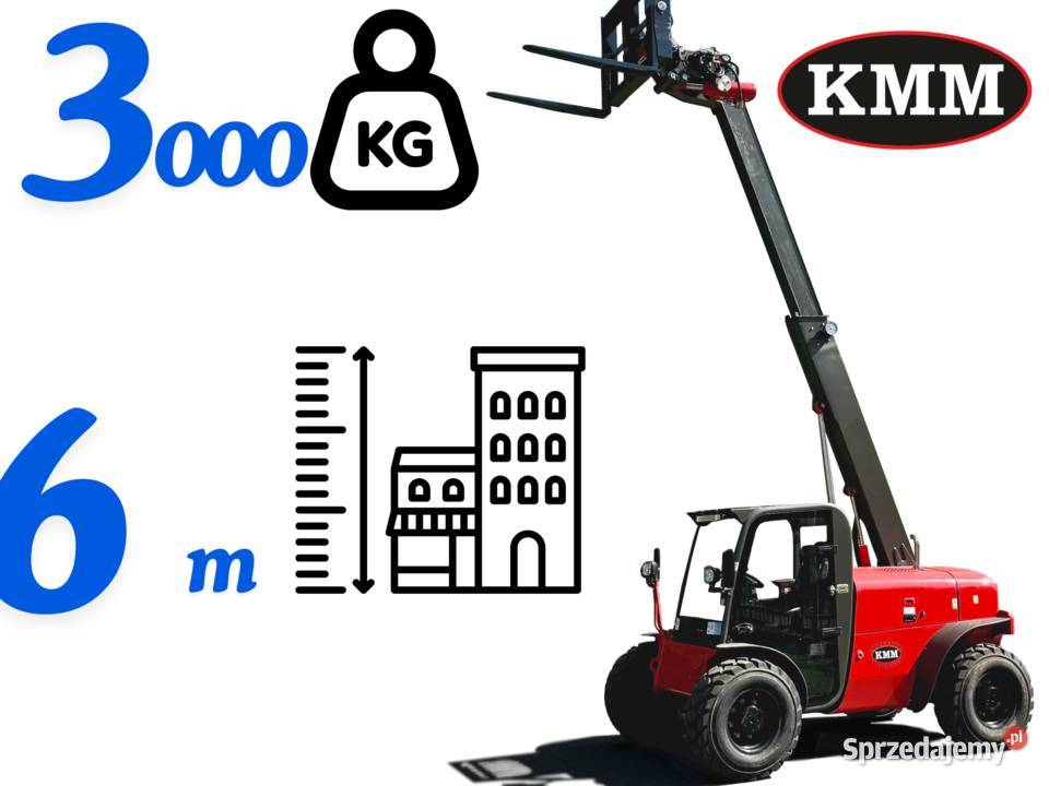 Ładowarka teleskopowa M630 KMM 3 tony 6 m
