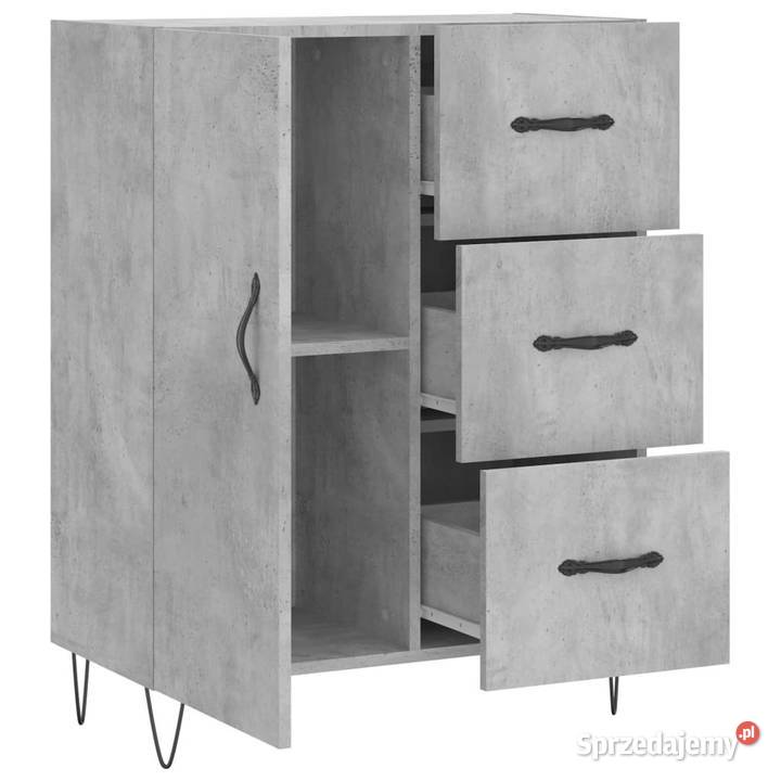 Szafka szarość betonu 695x34x90 materiał