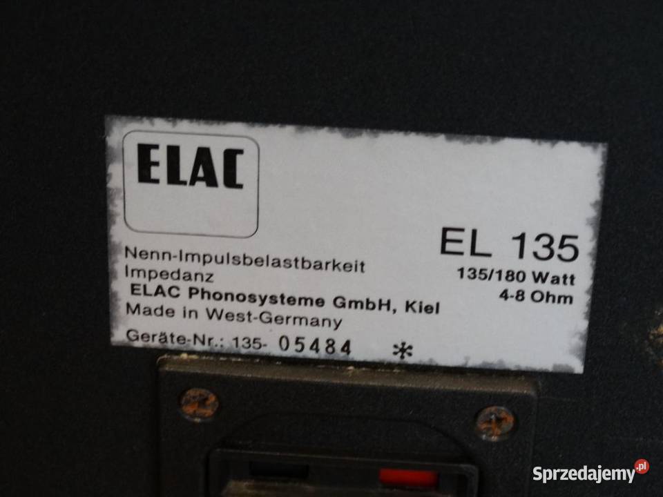 Audiofilskie kolumny Elac EL135 śliczne WYSYŁKA Słuchawki i głośniki