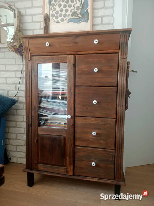 Piękna rustykalna komoda warmińsko-mazurskie Lidzbark