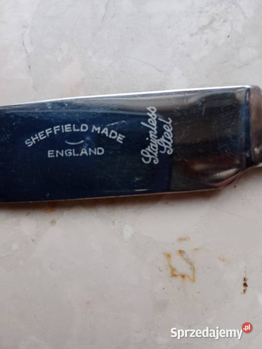 Sheffield Made In England noże stołowe vintage Miejsce Piastowe