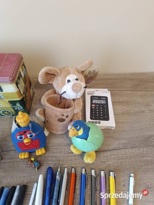 Gadżety przybory szkolne lata 90 zabawki