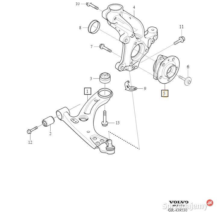 VOLVO XC40 piasta kola przod lozysko zestaw Bielany Wrocławskie sprzedam