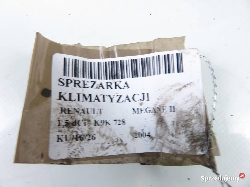 KOMPRESOR KLIMATYZACJI RENAULT MEGANE II 15 dCi