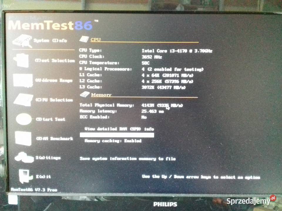 Samsung DDR3 4GB 1333MHz PC3 10600U DIMM używana Bydgoszcz