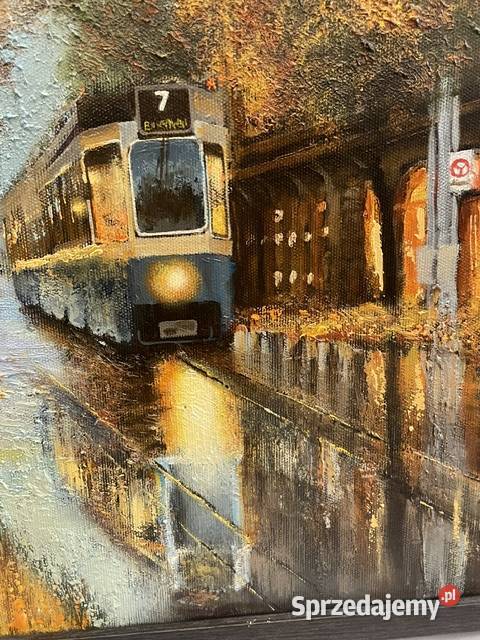 Jesienny Kraków z tramwajem Marlena Łozińska