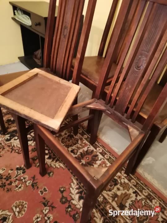krzesła komplet antyk 6 małopolskie Szczurowa