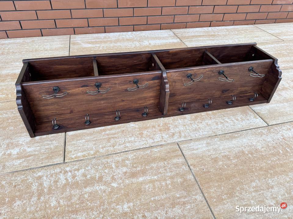 Wieszak na ścianę wiszący drewniany półka Ikea Wieszaki Warszawa