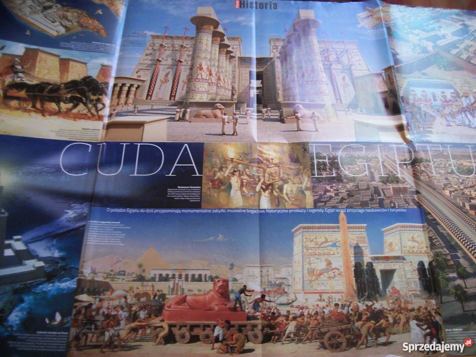 DWUSTRONNY PLAKATCUDA STAROŻYTNEGO EGIPTU Przemyśl