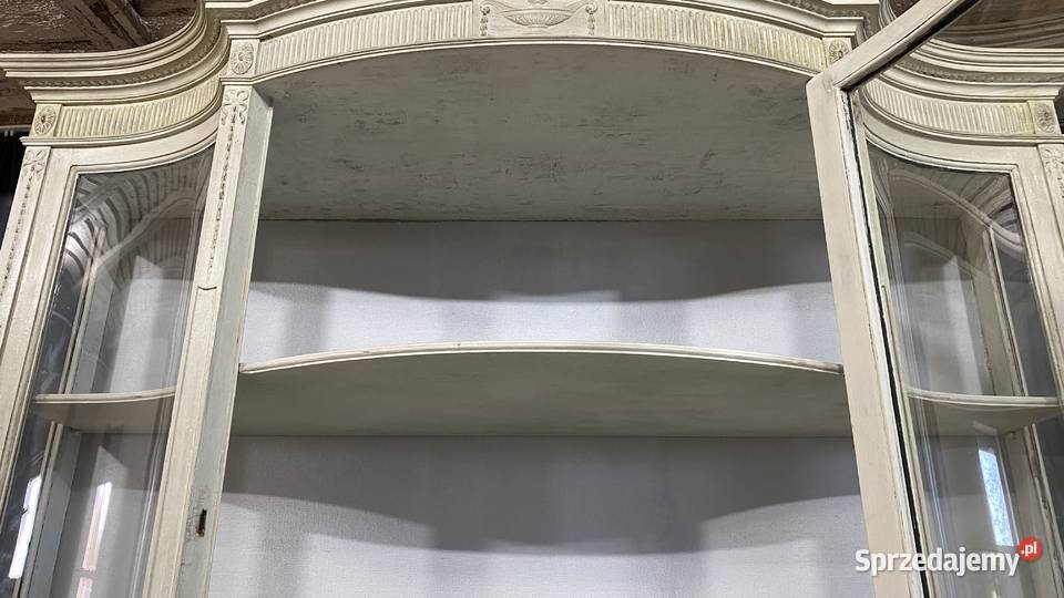 Witryna ludwikowska półokrągłe szyby pastelowa zachodniopomorskie Budno