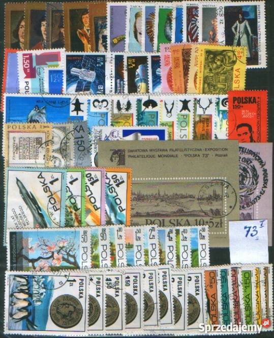 Rocznik znaczków kas 1973 Filatelistyka Gliwice