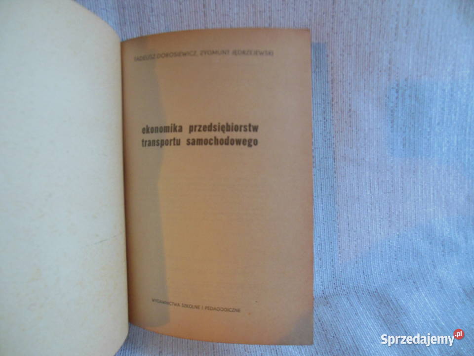 Ekonomika transportu samochodowego T Dorosiewicz miękka Kielce