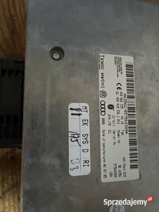 Modul sterownik blututch audi a5a6 4e0862335 Margonin