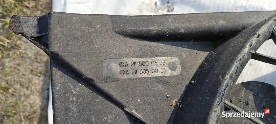 MERCEDES E KLASA W211 WENTYLATOR CHŁODNICY