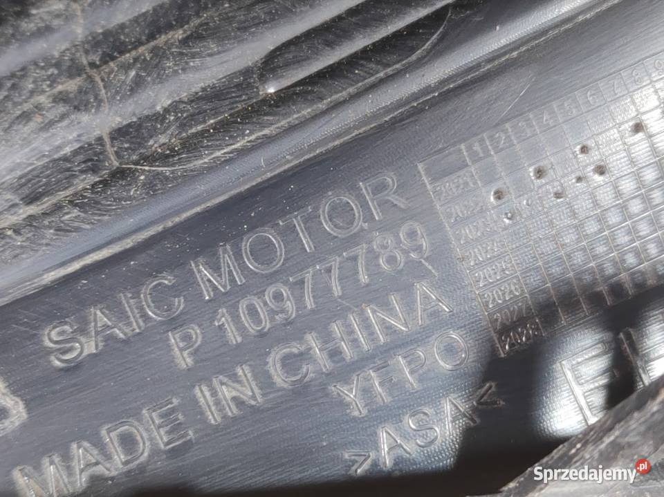 Kratka Zderzaka Lewy Przód MG MG4 EV 10977789 Pleszew sprzedam