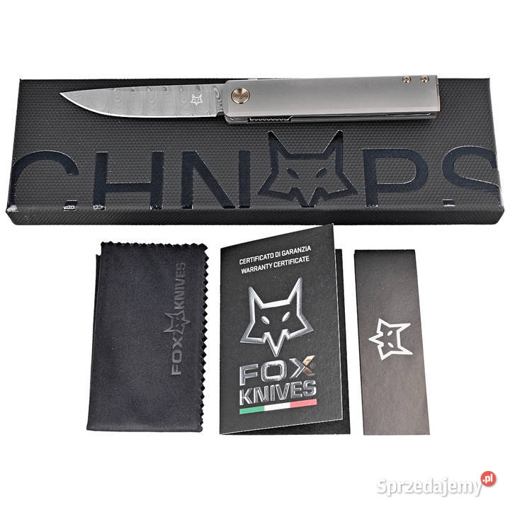 Nóż składany FOX Chnops Sandblasted Titanium mazowieckie Warszawa sprzedam