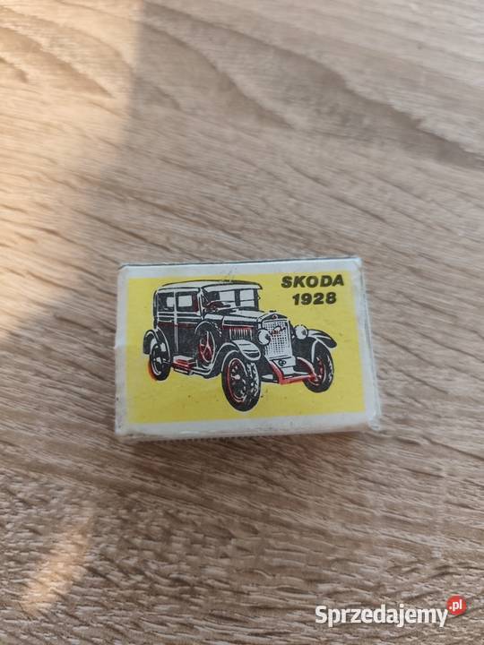 Zabytkowe zapałki Czechowice Skoda 1928 PRL Rzeszów